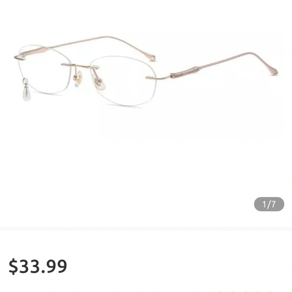 New glasses with charm and embellishments